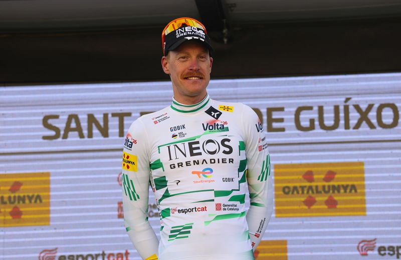 Dorian Godon, primer líder d ela Volta a Catalunya