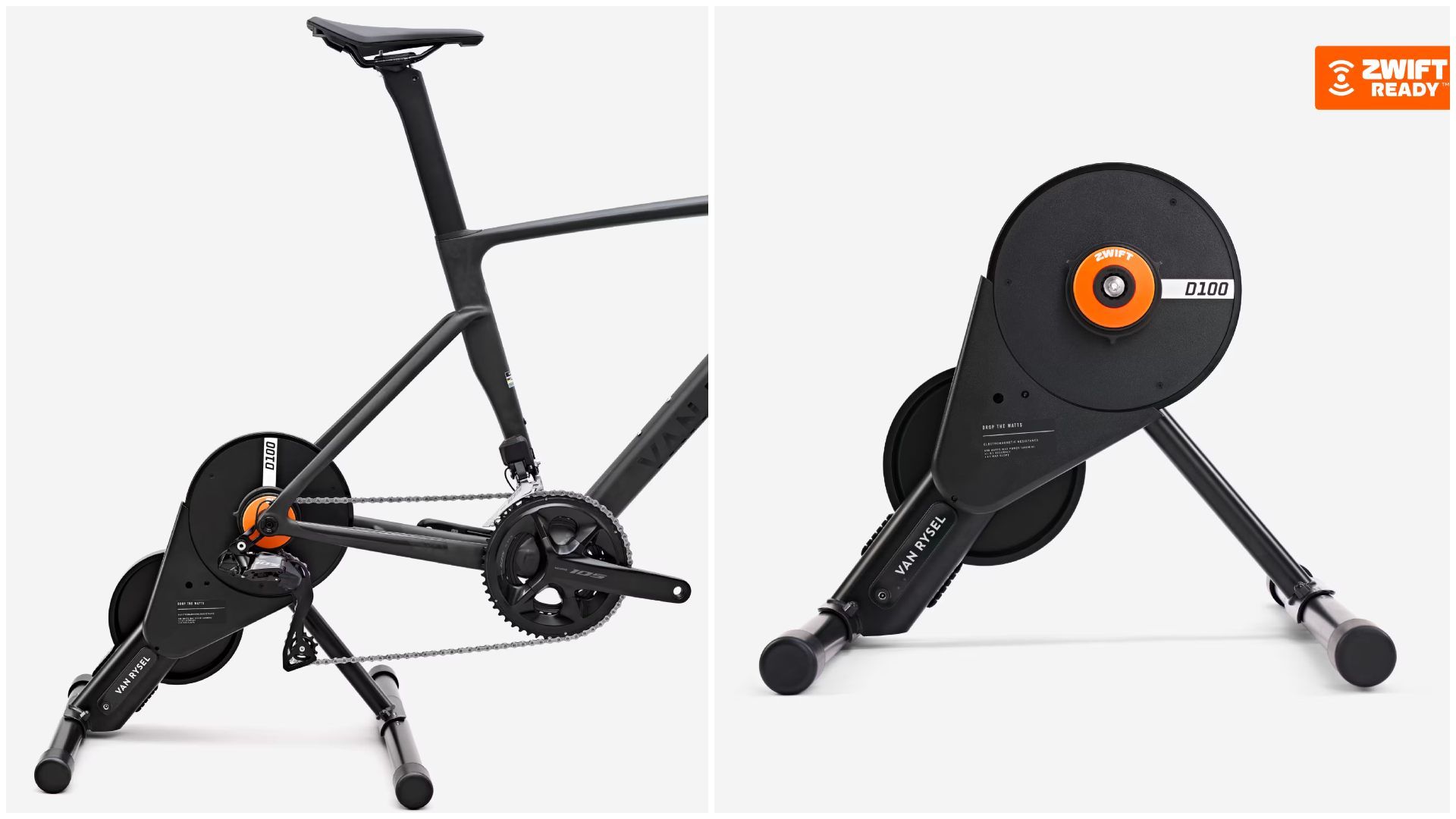 Rodillo D100 Transmisión Directa + Zwift Cog & Click.