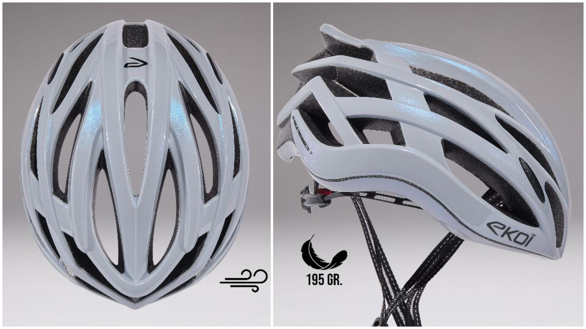 Casco EKOI CORSA LIGHT Plata. Casco EKOI CORSA LIGHT Plata.