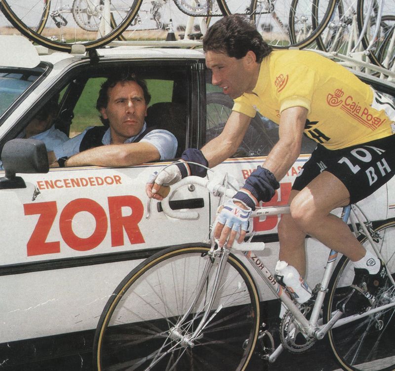 Álvaro Pino con Javier Miguez