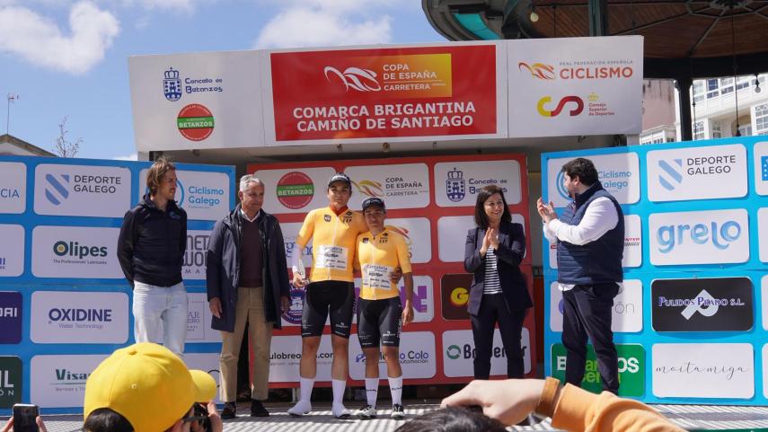 Vega, Gutiérrez y Urteaga triunfan en la prueba de Betanzos de la Copa de España Féminas