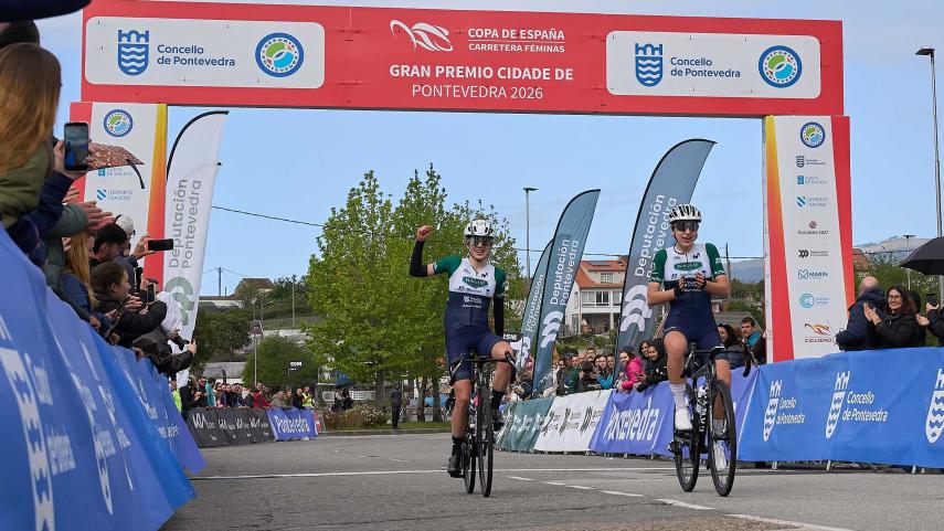 Regina González, Lluna Jiménez y Yalizabeta Sklyarova ganan en el Gran Premio Cidade de Pontevedra