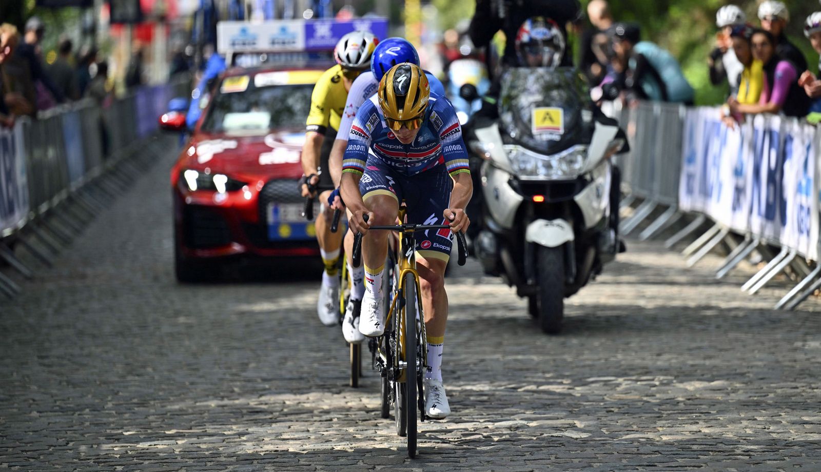 Una imagen de la Flecha Brabanzona 2025, que ganó Remco Evenepoel