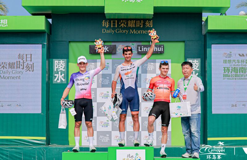 Podio d ela 3ª etapa