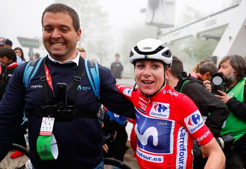 Dani Sanchez con Van Vleuten