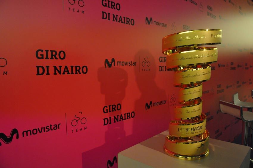 Trofeo vencedor Giro Italia 2014 - Nairo Quintana