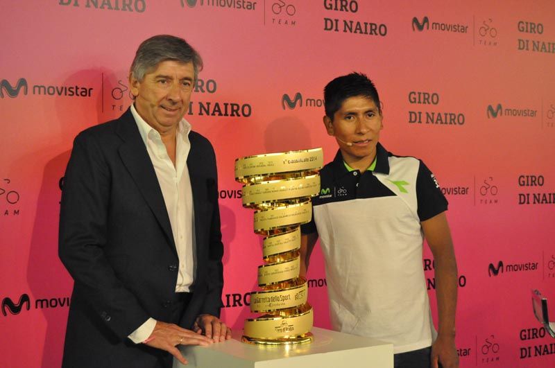 Trofeo vencedor Giro Italia 2014 - Nairo Quintana