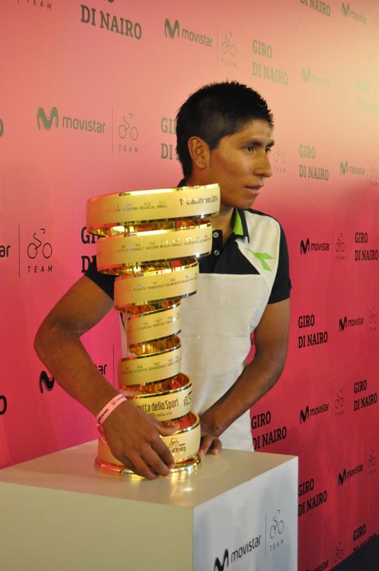 Trofeo vencedor Giro Italia 2014 - Nairo Quintana