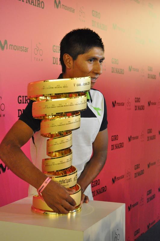 Trofeo vencedor Giro Italia 2014 - Nairo Quintana
