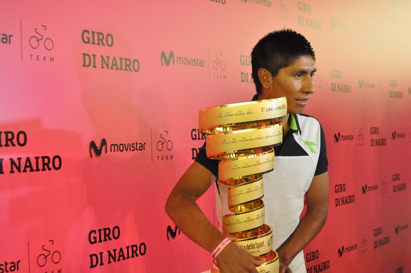 Trofeo vencedor Giro Italia 2014 - Nairo Quintana
