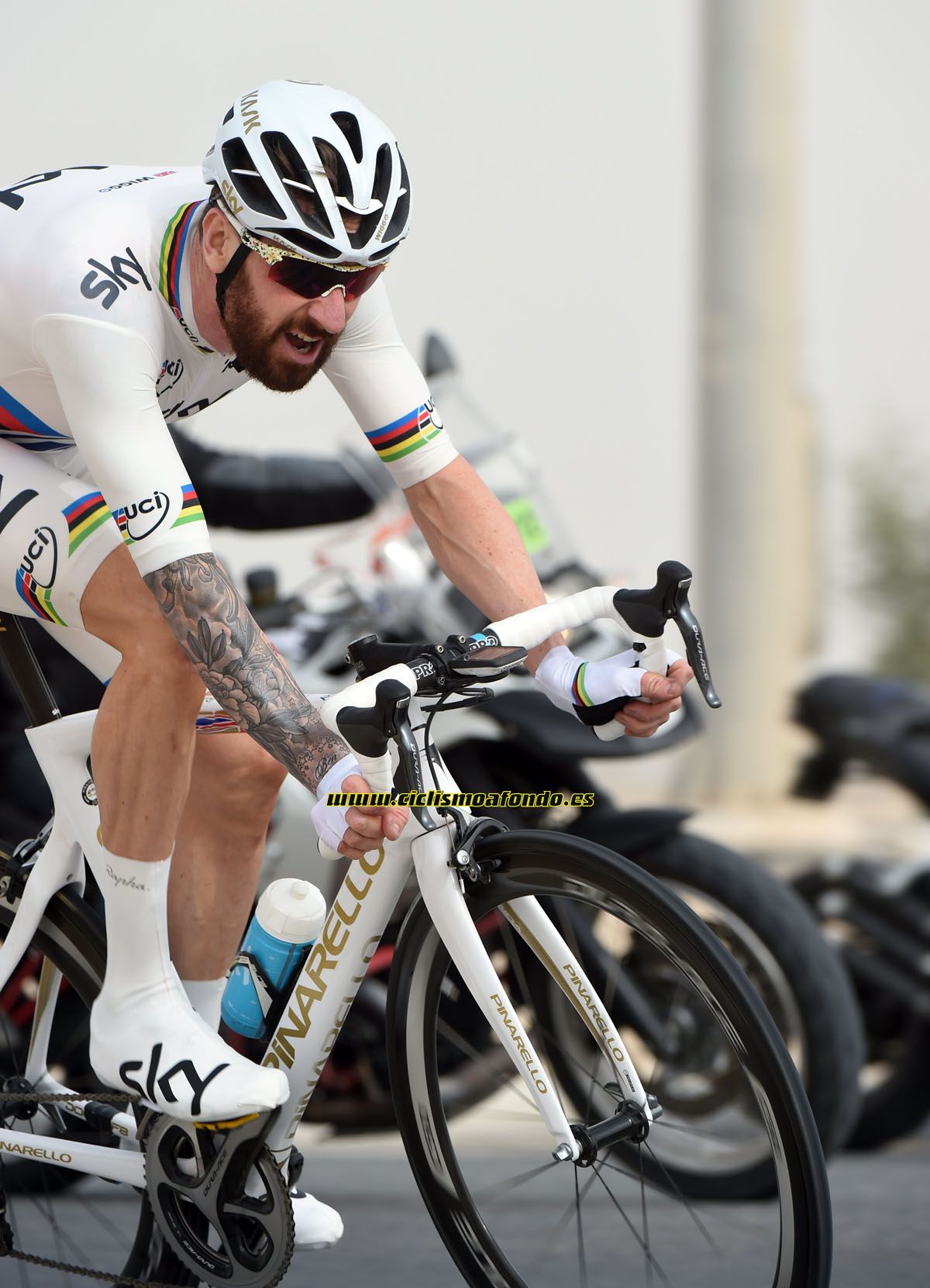 Pinarello Dogma F8 - Edición especial Bradley Wiggins campeón del mundo de contrarreloj