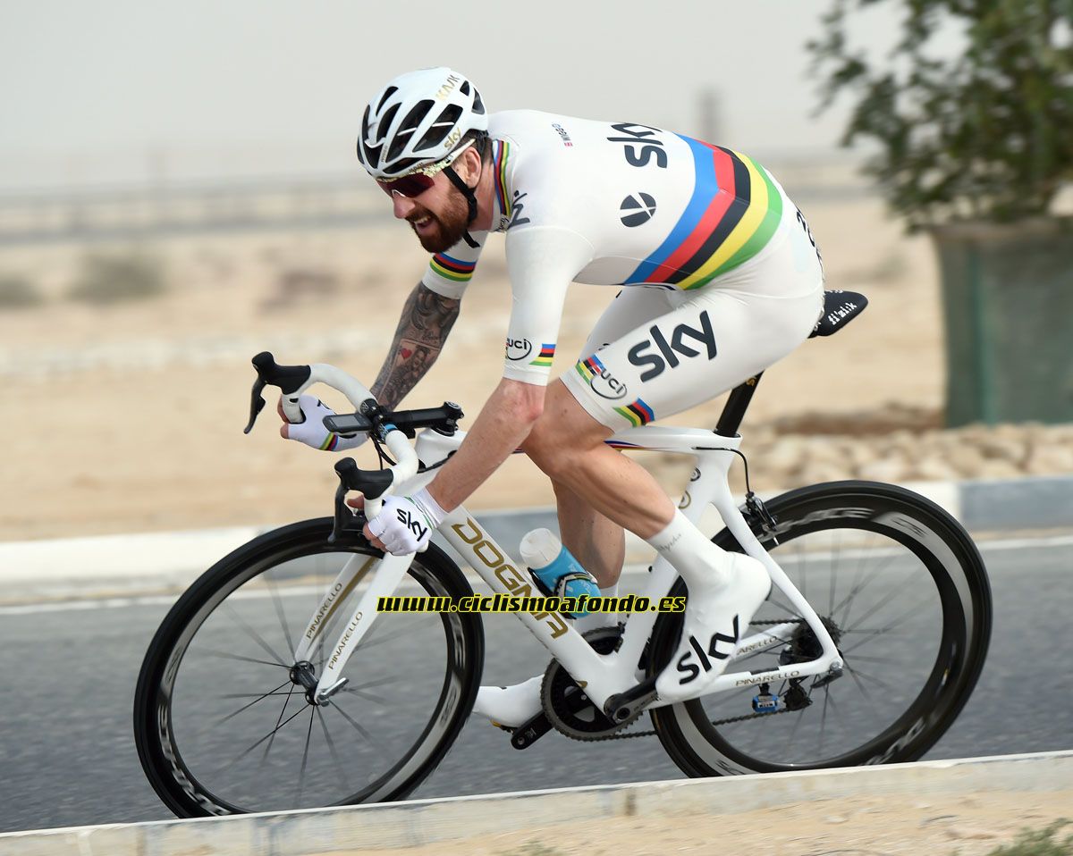 Pinarello Dogma F8 - Edición especial Bradley Wiggins campeón del mundo de contrarreloj