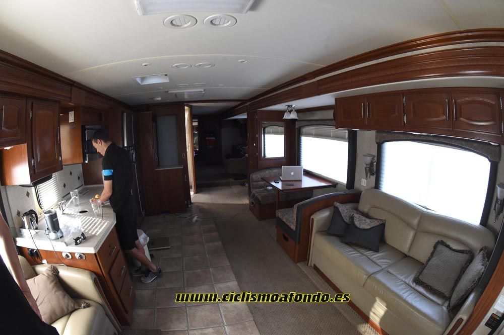 El motorhome de Richie Porte
