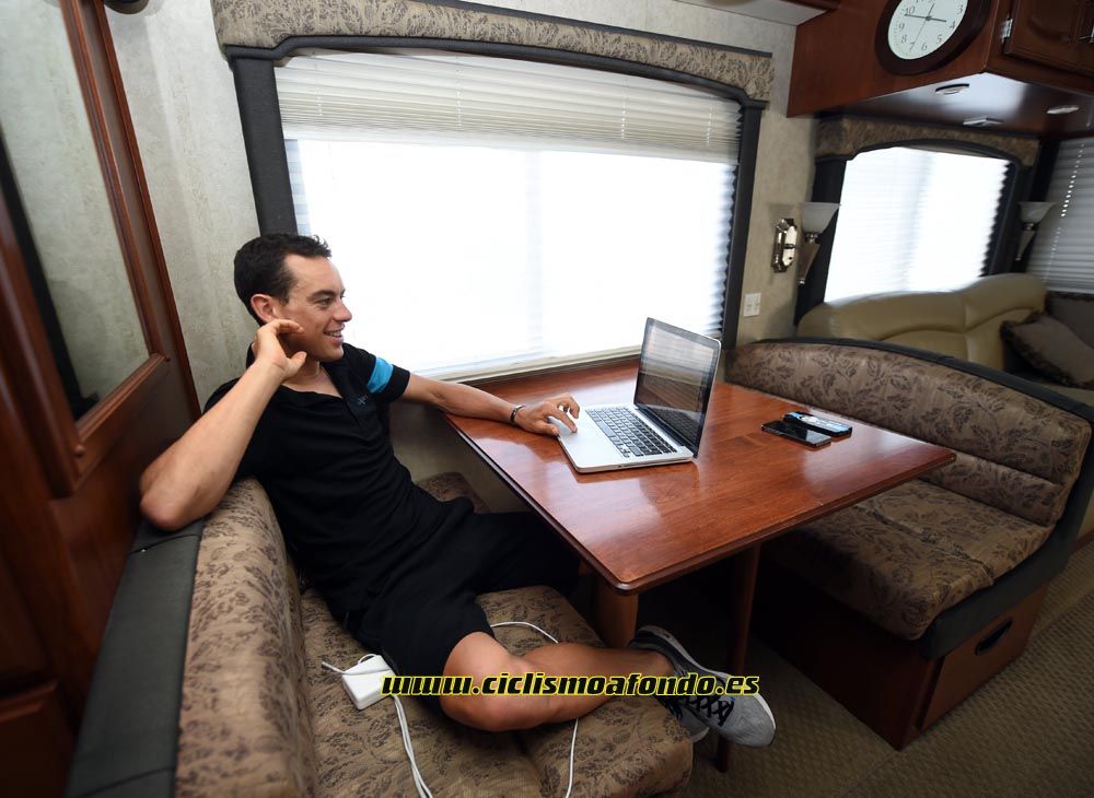 El motorhome de Richie Porte