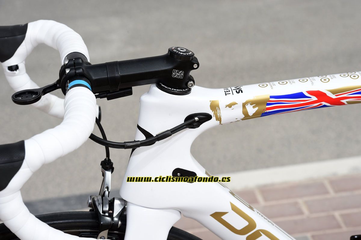Pinarello Dogma F8 - Edición especial Bradley Wiggins campeón del mundo de contrarreloj