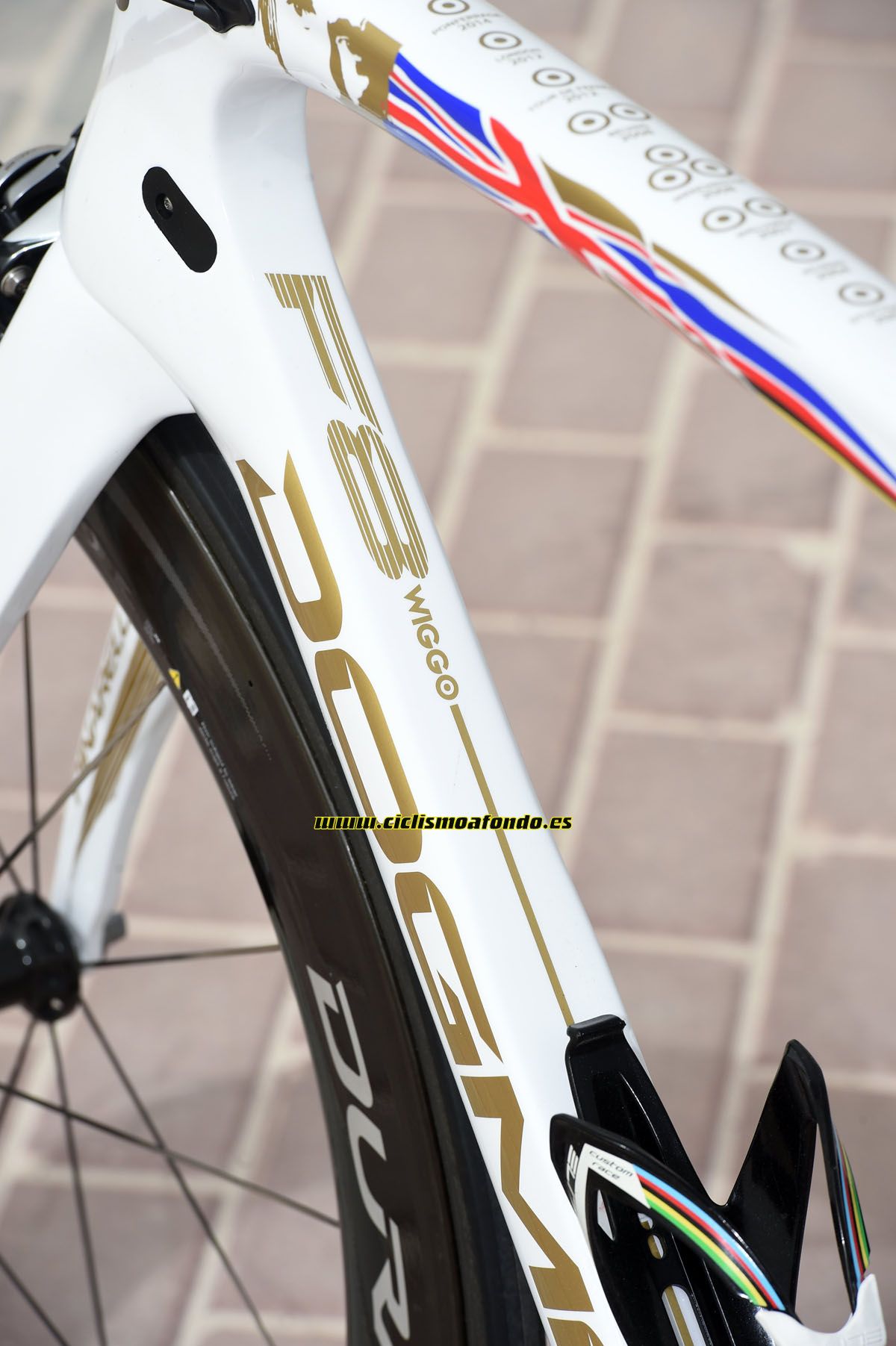 Pinarello Dogma F8 - Edición especial Bradley Wiggins campeón del mundo de contrarreloj