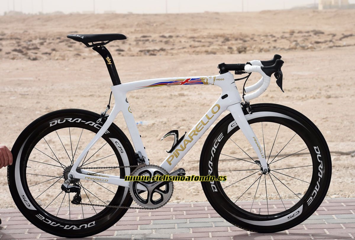 Pinarello Dogma F8 - Edición especial Bradley Wiggins campeón del mundo de contrarreloj