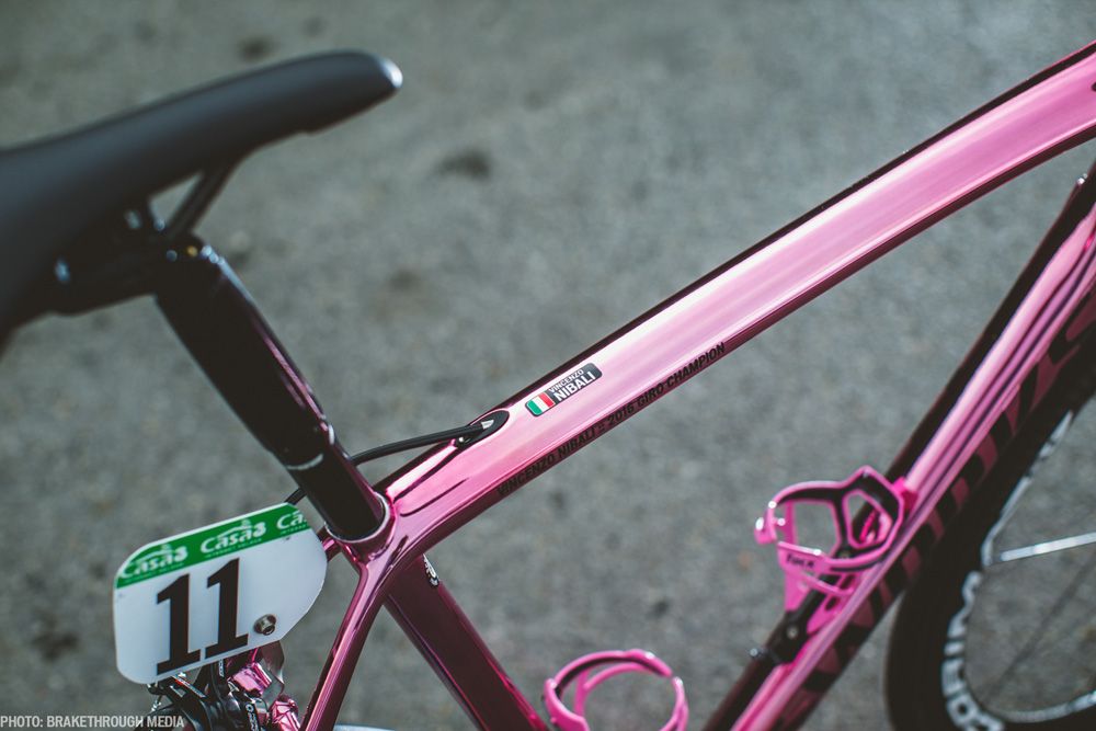 La Tarmac Rosa con la que ganó el Giro Nibali