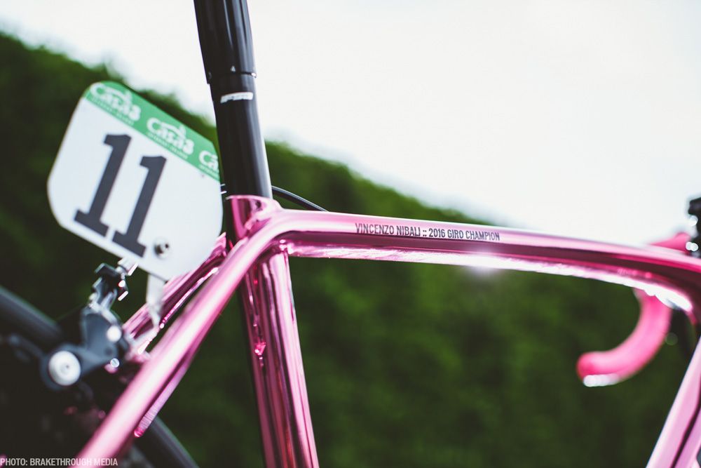 La Tarmac Rosa con la que ganó el Giro Nibali