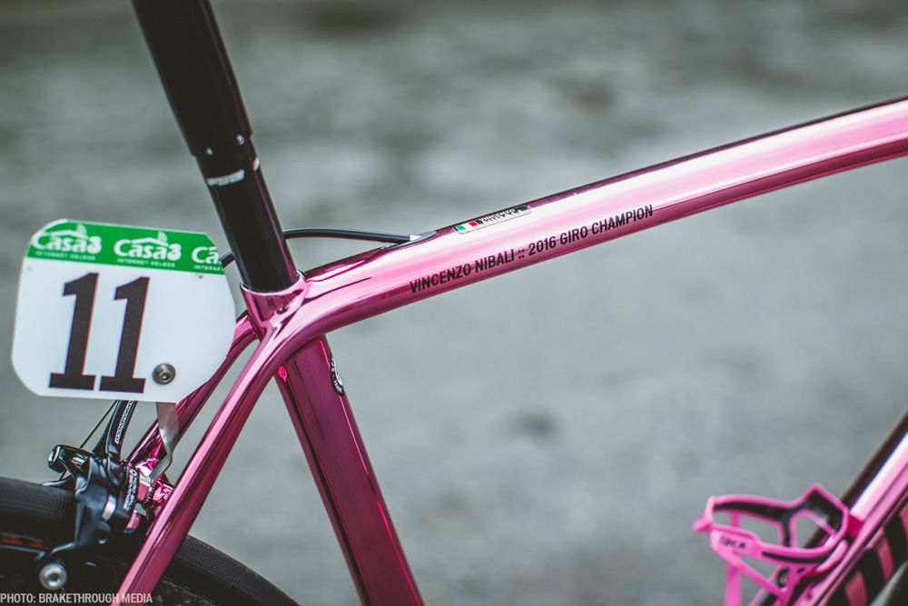La Tarmac Rosa con la que ganó el Giro Nibali