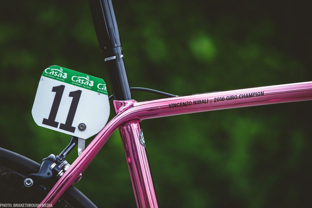 La Tarmac Rosa con la que ganó el Giro Nibali