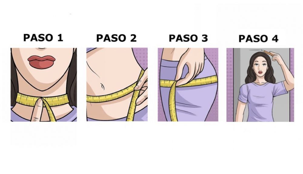 Pasos a seguir para obtener tu porcentaje de grasa corporal en caso de ser mujer.