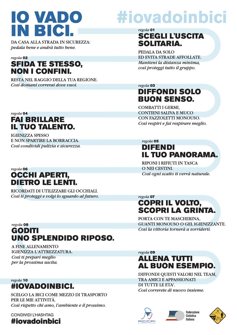 Decálogo ciclismo italiano Decálogo ciclismo italiano