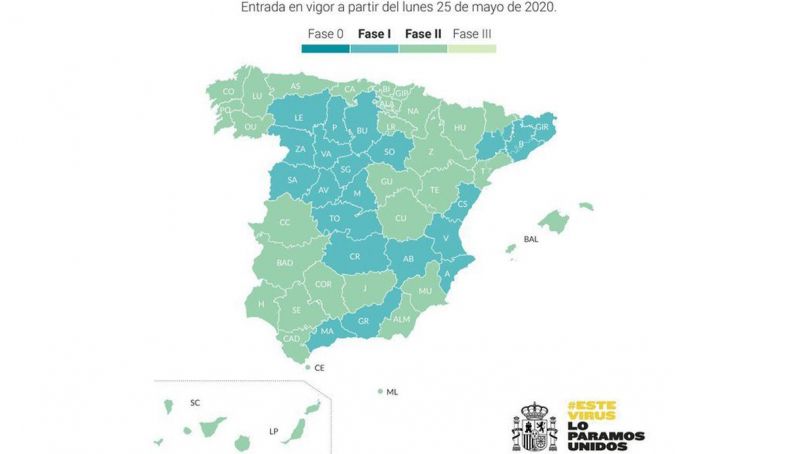 mapa fases desescalada mapa fases desescalada