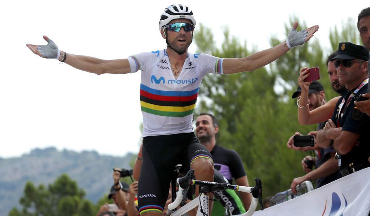 Última victoria de Alejandro Valverde, en Mas de la Costa, en la 7ª etapa de La Vuelta 2019. Foto: Photo Gomez Sport