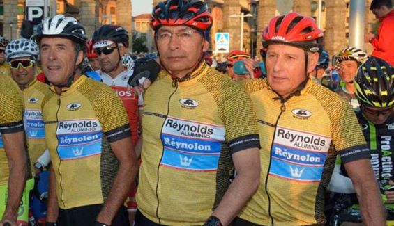 Ormar Hernandez, con Delgado y Gorospe, en La Perico 2018, donde el segoviano homenajeó a su equipo. Ormar Hernandez, con Delgado y Gorospe, en La Perico 2018, donde el segoviano homenajeó a su equipo.