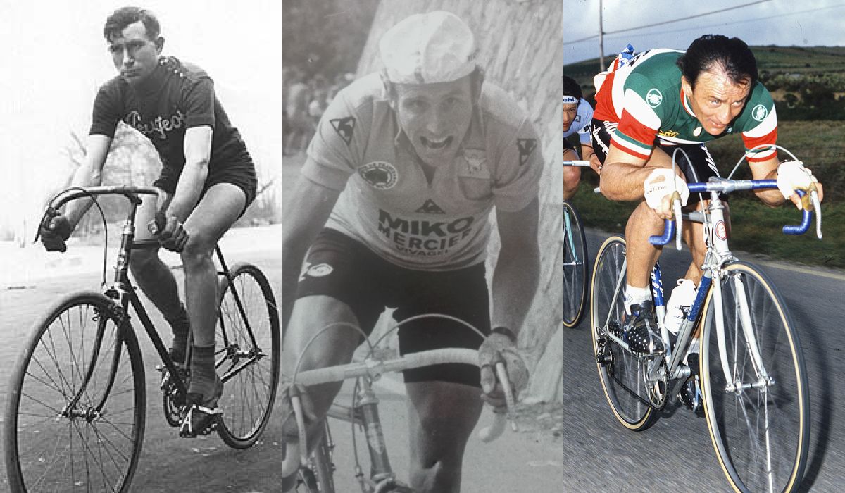 Veteranos ilustres. De izquierda a derecha: Firmin Lambot, Joop Zoetemelk y Pierino Gavazzi