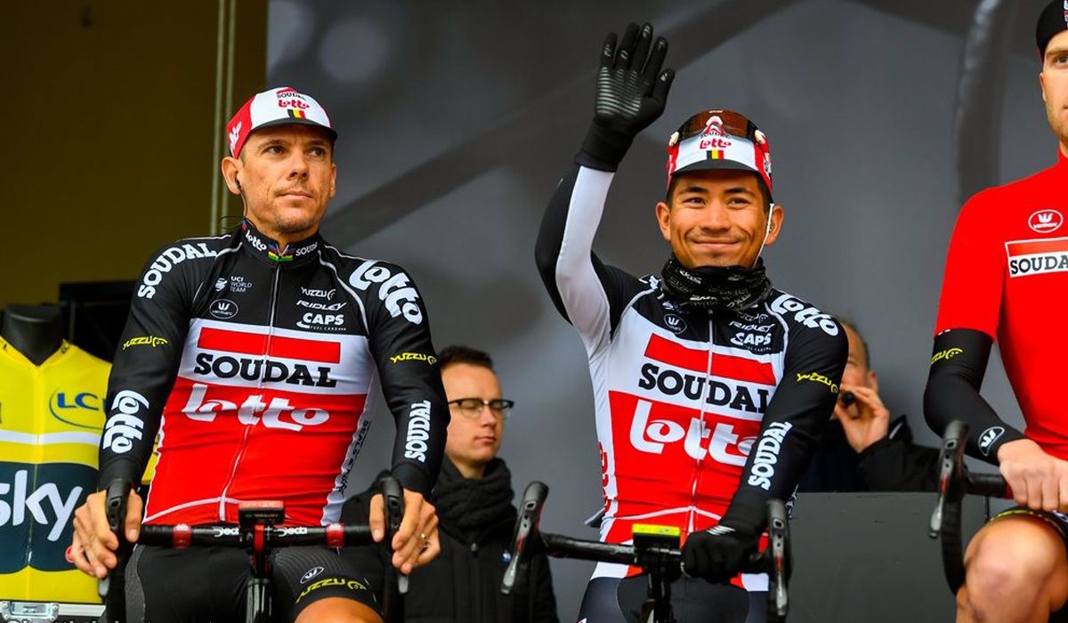Philippe Gilbert y Caleb Ewan, dos de las estrellas del Lotto Soudal que participarán en el Tour 2020