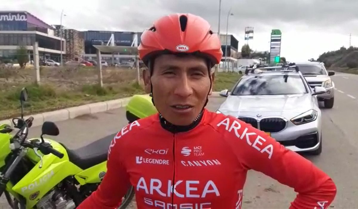 Nairo Quintana ya entrena con normalidad a cinco días de su vuelta a Europa