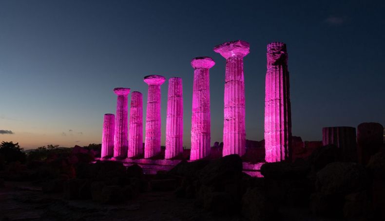 El Templo de Heracles, en Agrigento (Sicilia)