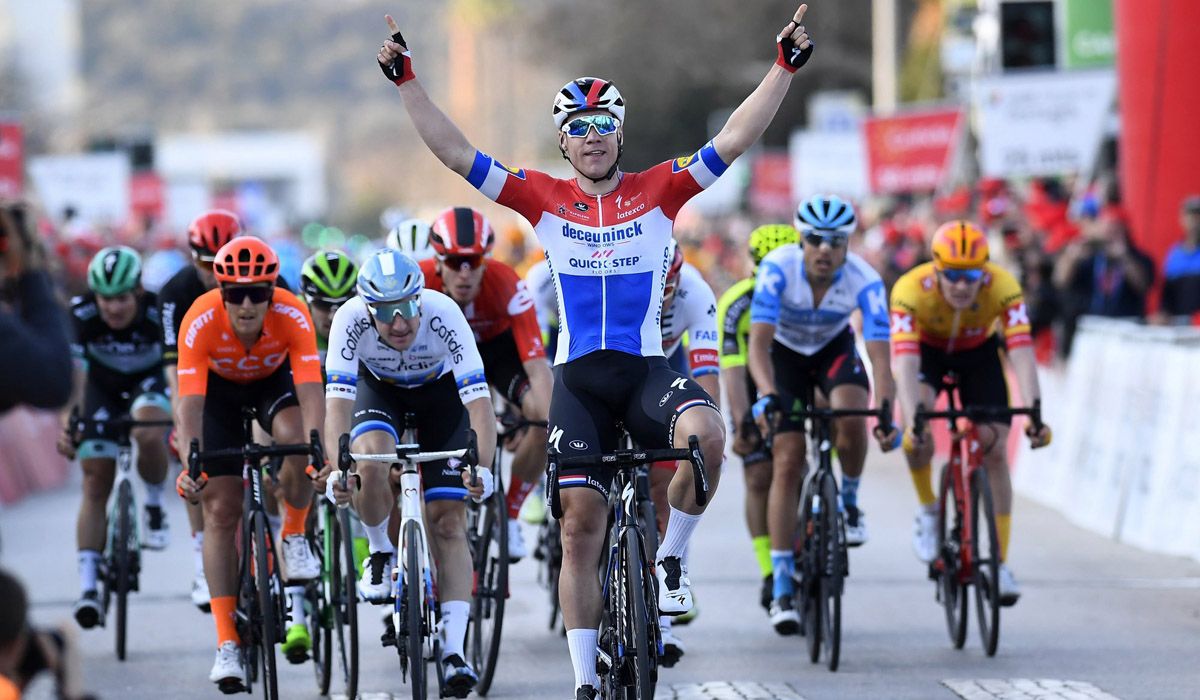 Jakobsen, en la primera etapa de la última Volta al Algarve