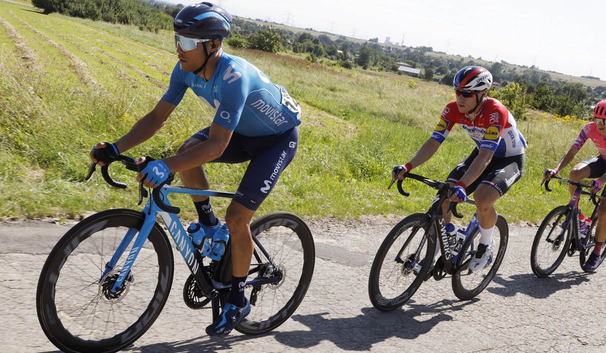 Prades, precisamente, con Jakobsen a rueda, en el inicio de la primera etapa del Tour de Polonia