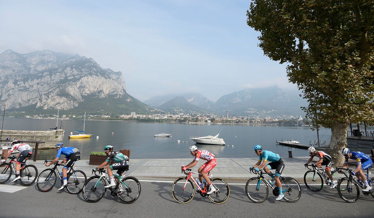 Il Lombardia, junto al lago Como, en su tramo final