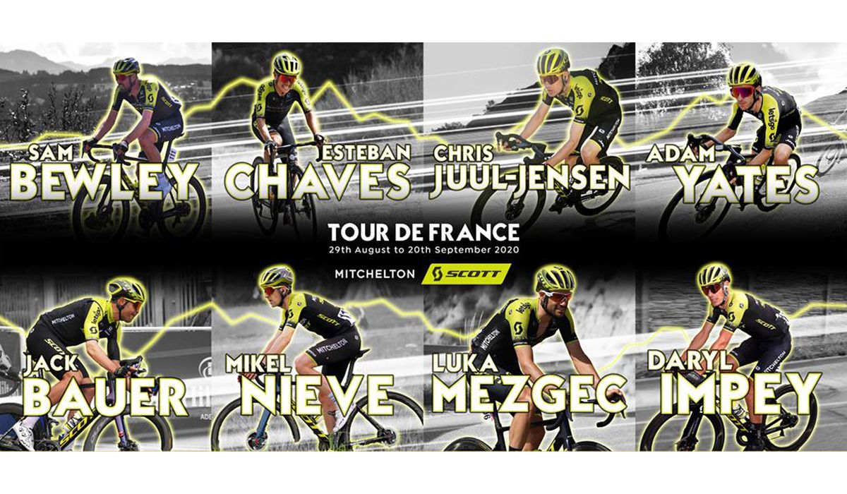 Mitchelton-Scott anuncia su equipo para el Tour, con Adam Yates y Chaves como principales bazas