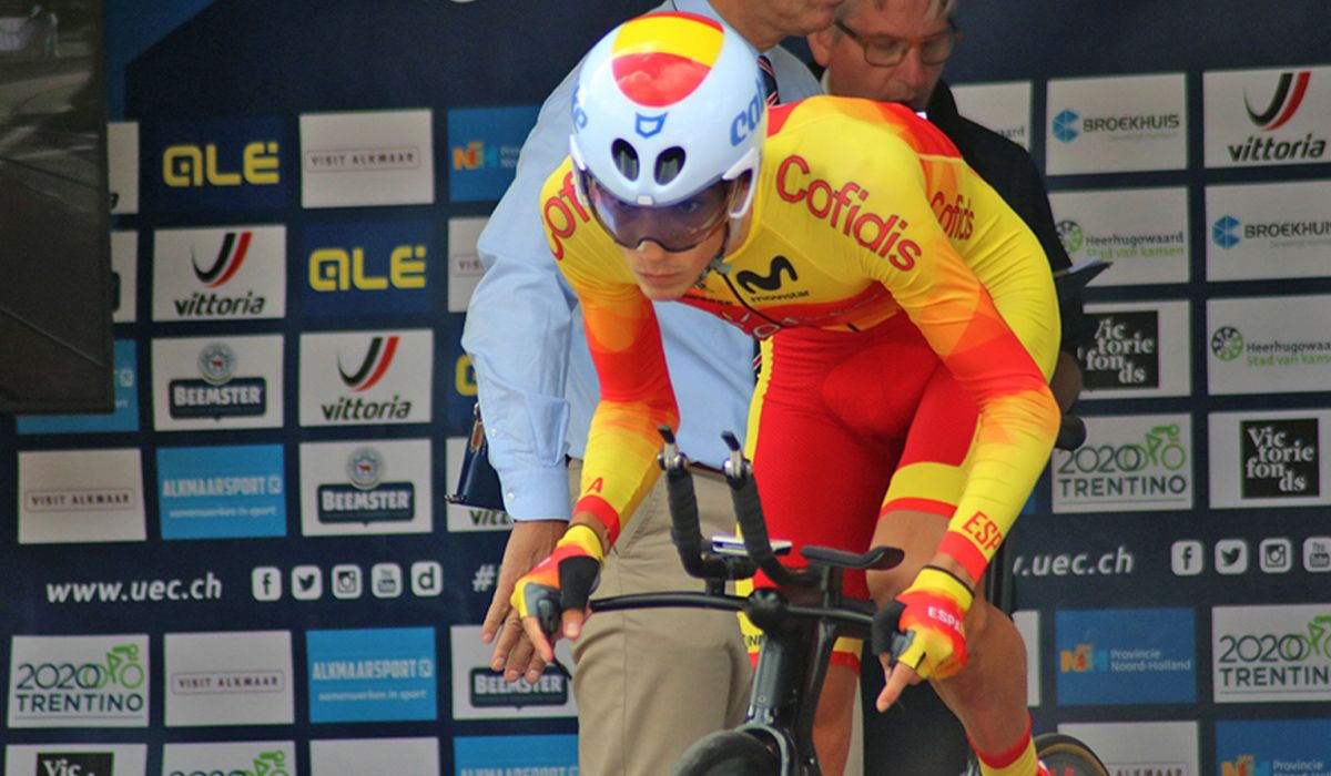 5ª posición de un gran Juan Ayuso en la CRI junior del Europeo de Plouay