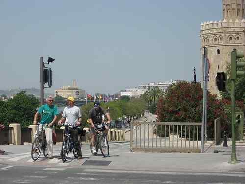 Aprender a pedalear en Sevilla
