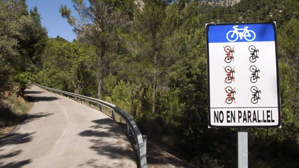 ¡Señal ilegal en Mallorca!
