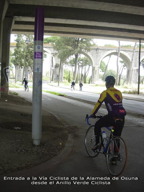 Vídeo: el carril bici de la Alameda de Osuna, Madrid