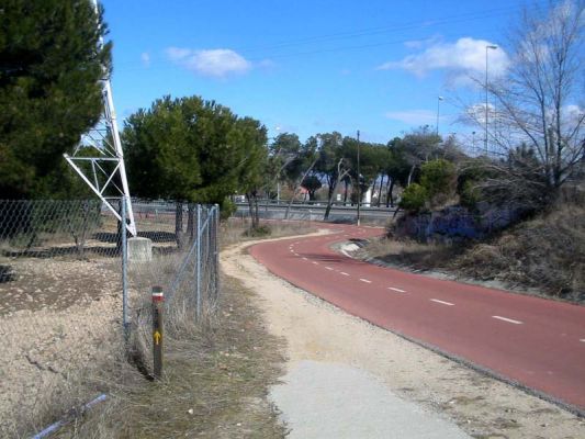 El carril bici de la zona norte de Madrid