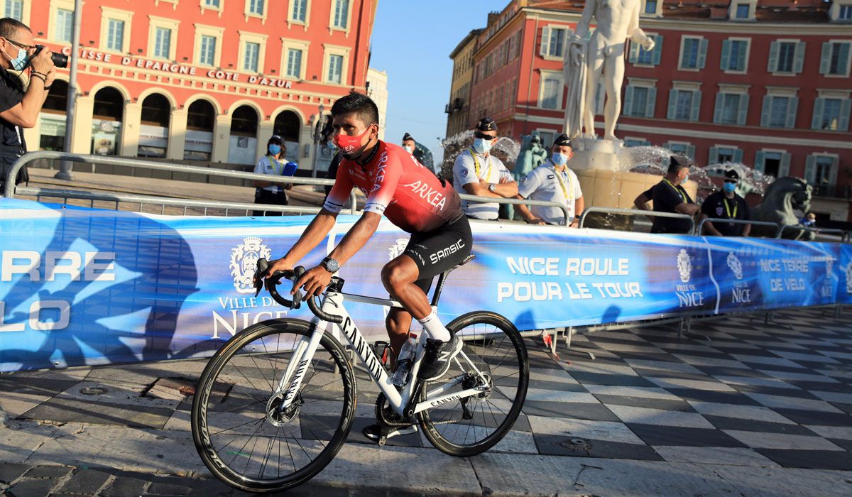 Nairo Quintana, en la presentación de equipos del Tour 2020