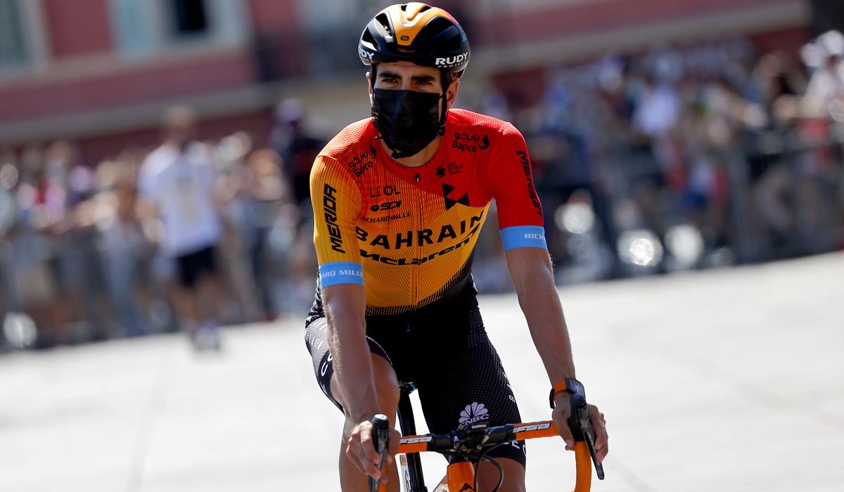 Mikel Landa, en la salida de la segunda etapa del Tour 2020