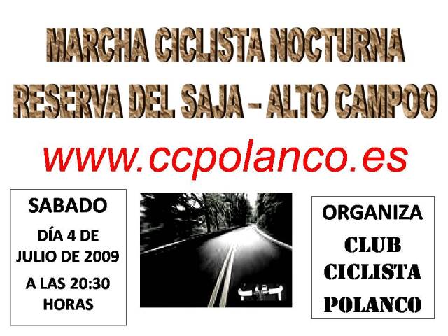 Marcha ciclista nocturna