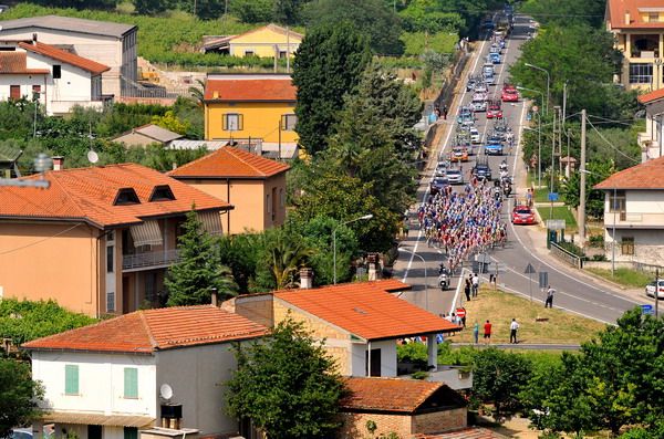 Fotos.Giro 09: 17º etapa. Franco Pellizotti bloquea a Sastre