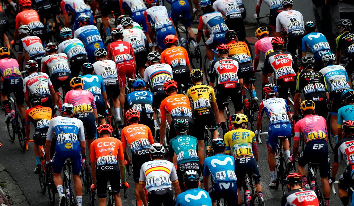 El pelotón del Tour de Francia, en el día de ayer