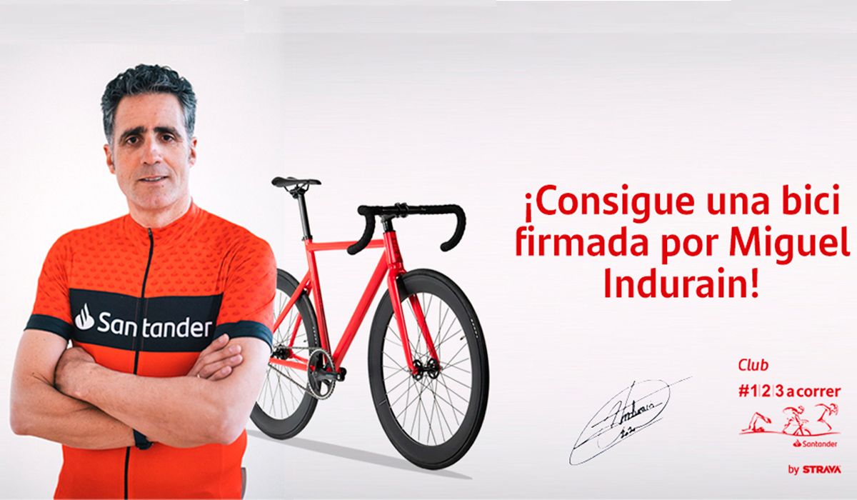 Únete al club #123aCorrer en Strava y gana una bici firmada por Miguel Induráin