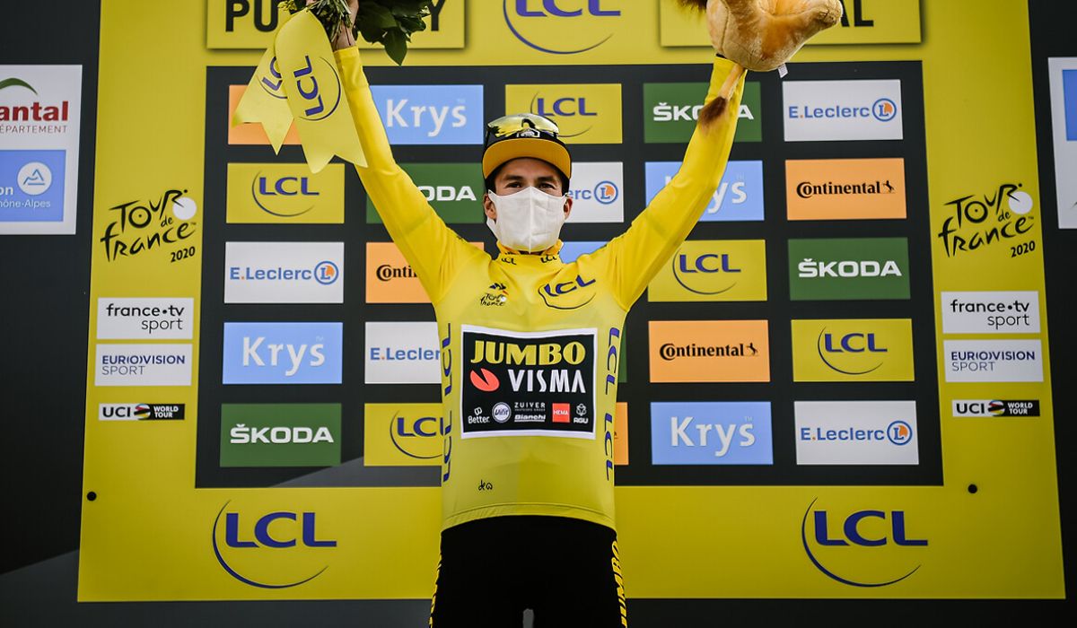 Primoz Roglic, más líder tras la 13ª etapa, con final en Puy Mary
